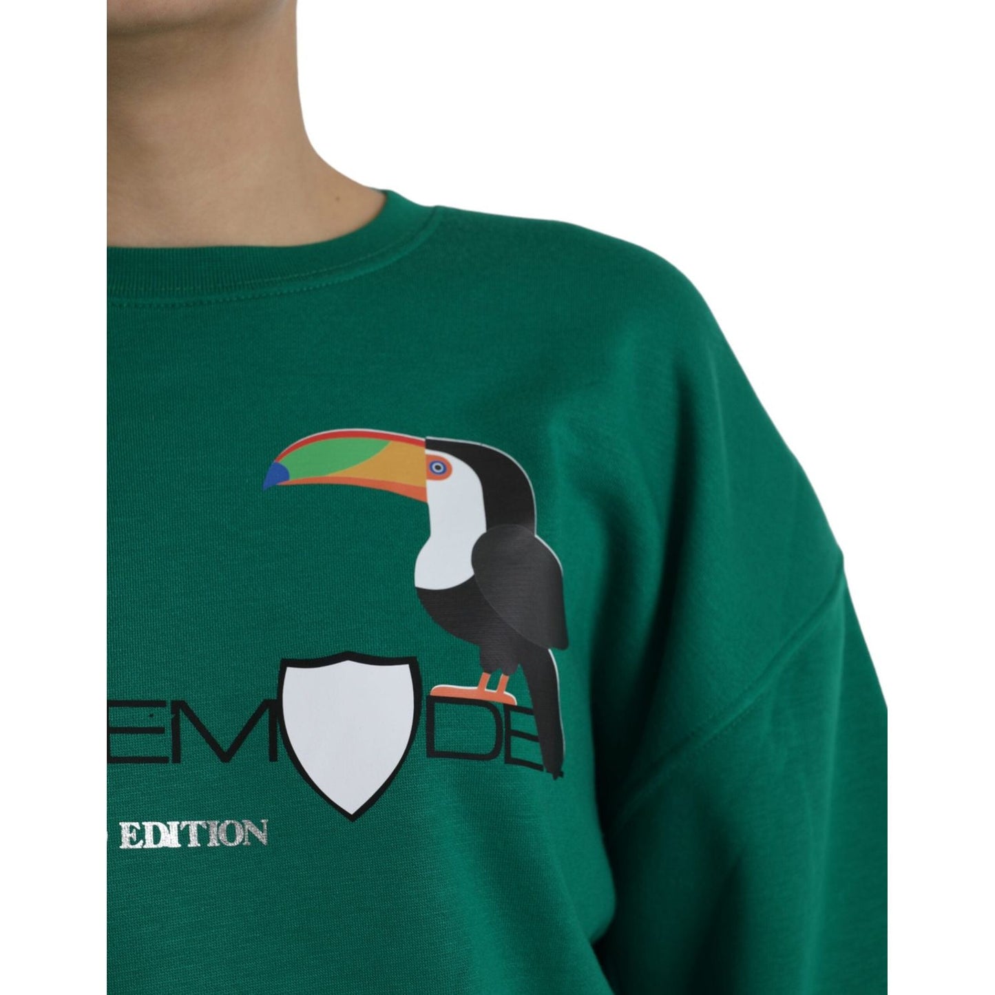 Philippe Model Green Cotton Logo Print Long Sleeves Pullover Sweater TSH83277-XL
