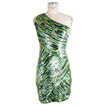 Elisabetta Franchi Green Polyamide Women Dress EL-8376-IT38|XS