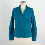 Emilio Romanelli Green Leather Women Jacket EM-942-IT42|M