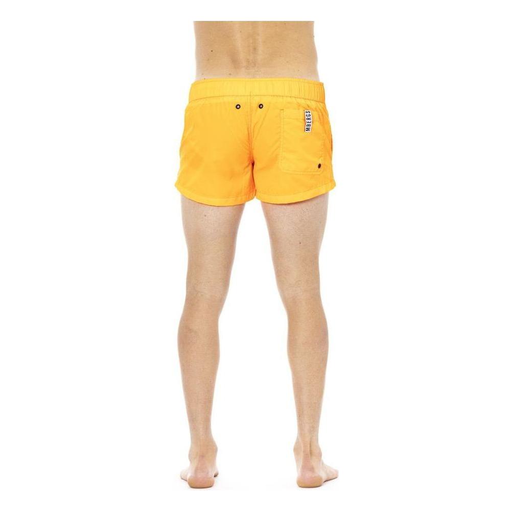 Bikkembergs Orange Polyamide Men Swim Short BI-22030-XXL