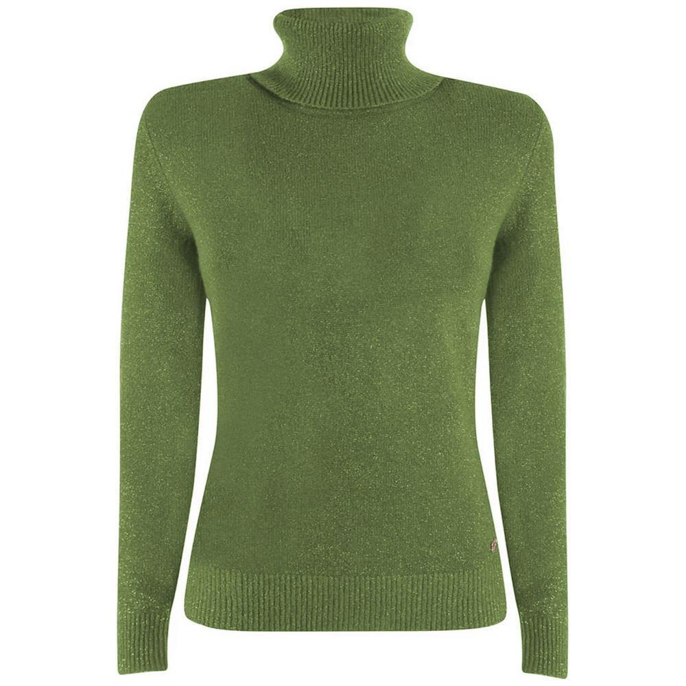 Yes Zee Green Viscose Sweater YE-13712-XXL