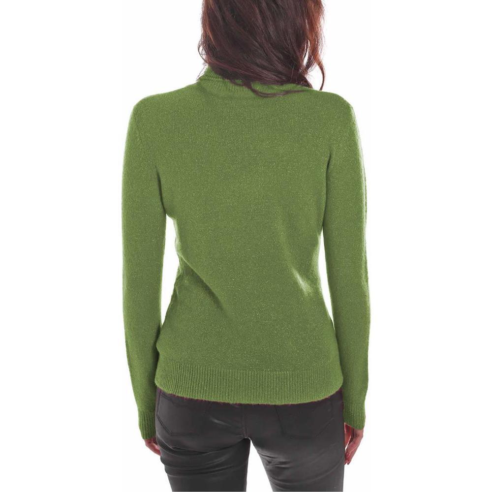 Yes Zee Green Viscose Sweater YE-13712-XXL