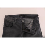 Acht Gray Cotton Slim Fit Denim Jeans SIG32596-1