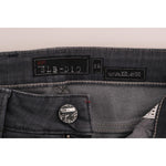 Acht Gray Cotton Slim Fit Denim Jeans SIG32596-1
