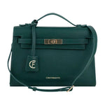 CRISTINAEFFE Green Artificial Leather Women Crossbody Bag CREF-14127