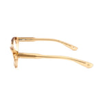 Side view of Bottega Veneta Brown Acetate Frames showcasing elegant design and high-quality craftsmanship.