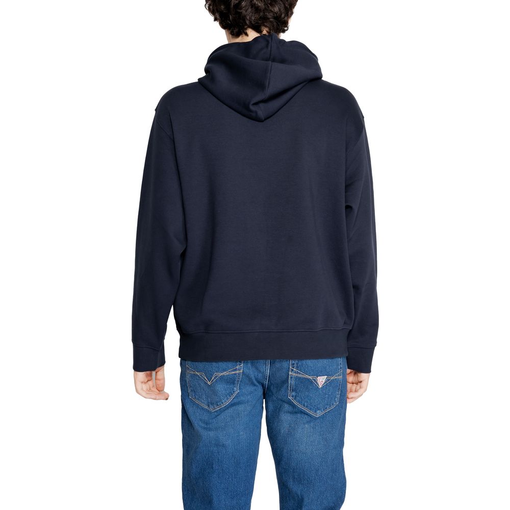 Armani Exchange Blue Cotton Hoody