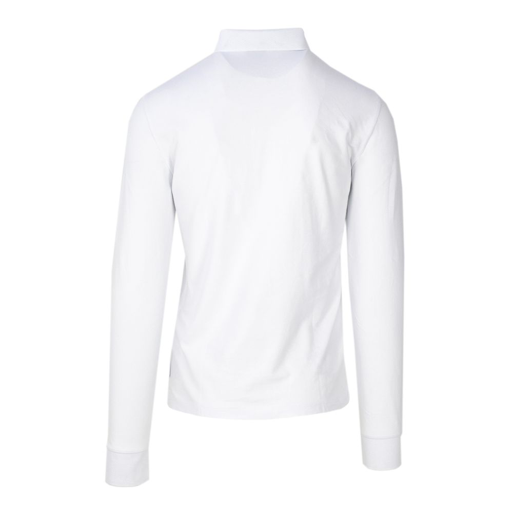 Armani Exchange White Cotton Long Sleeve