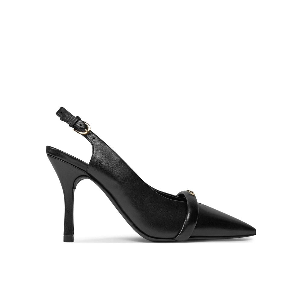 Furla Black Leather High Heel FU-14180100009-EU37/US7