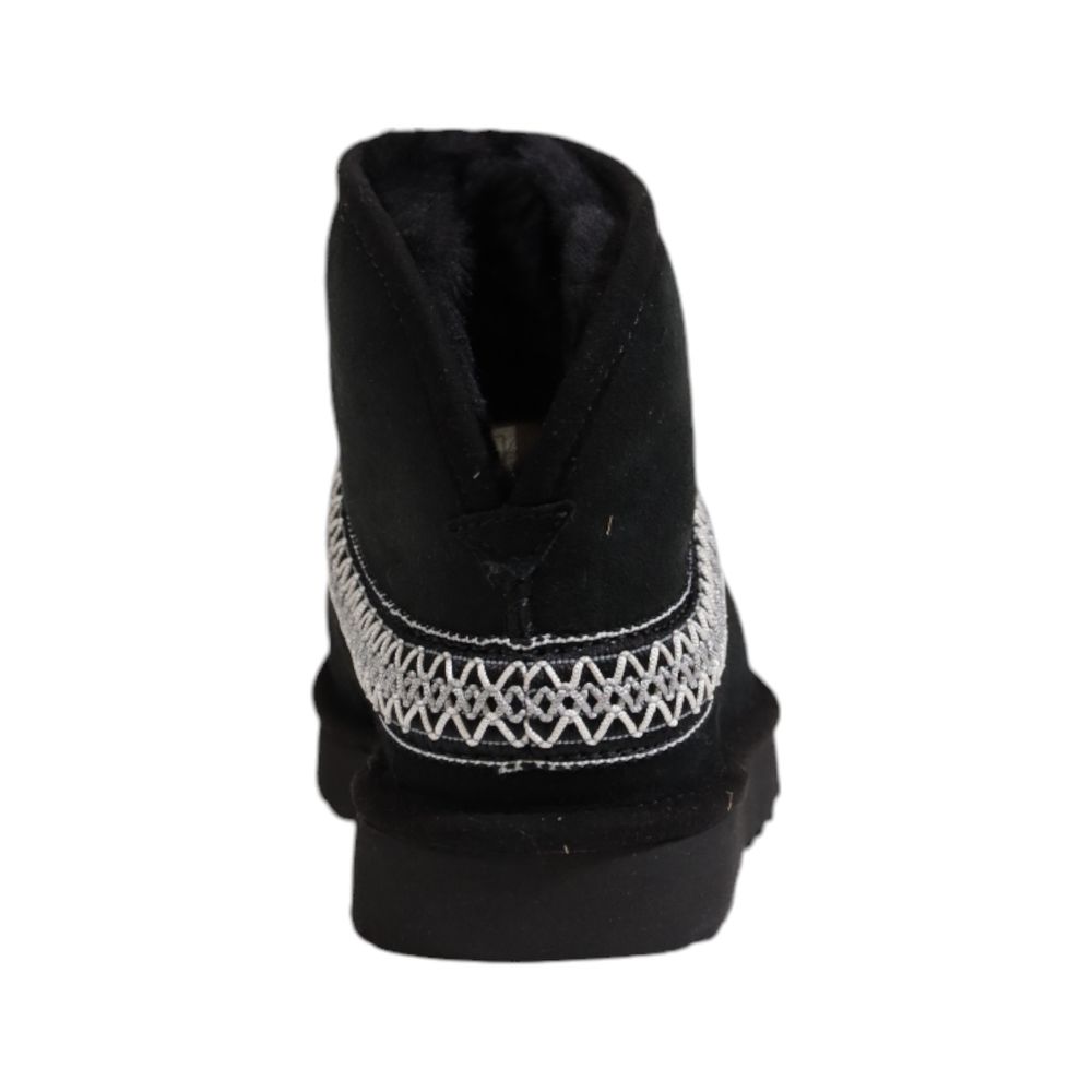 UGG Black Suede Leather Ankle Boots