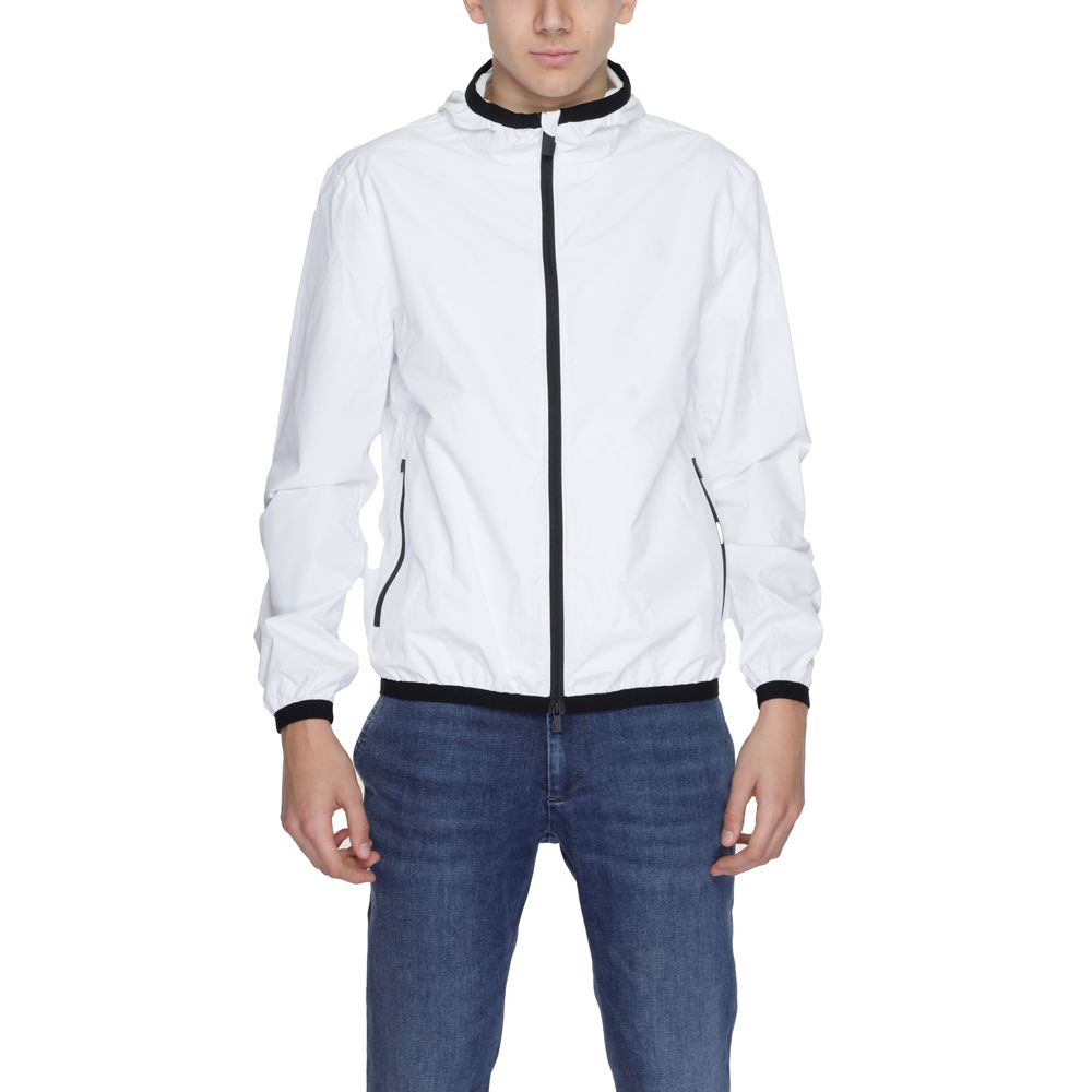 Suns White Polyester Jackets & Coat