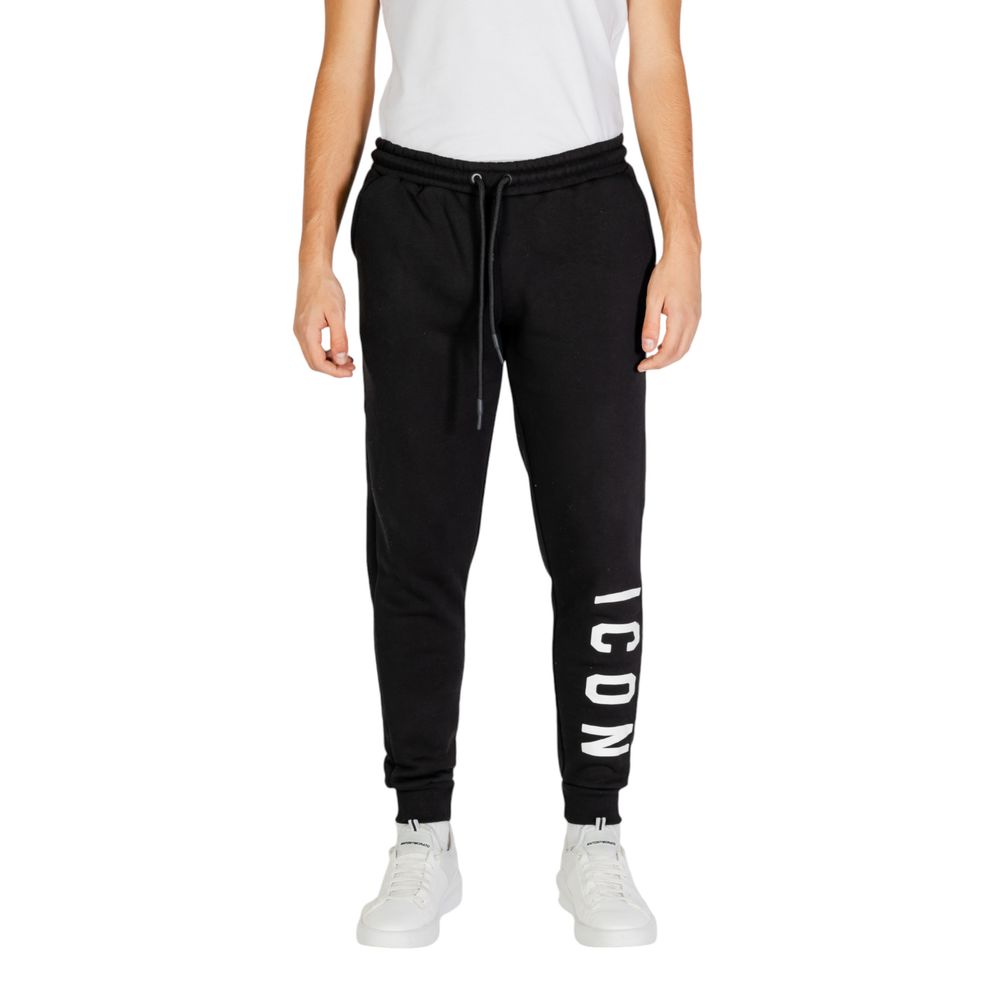 Icon Black And White Cotton Joggers Workout Pant