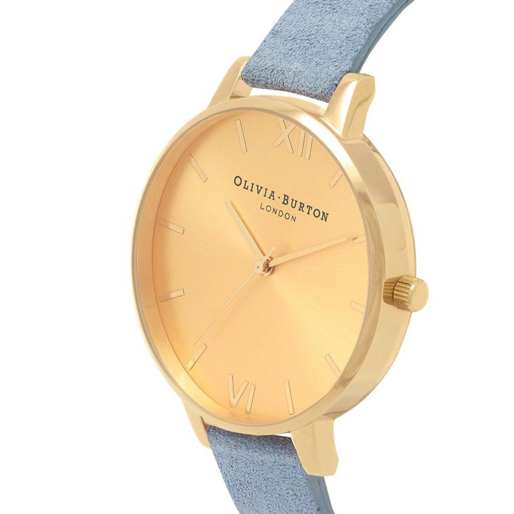 Olivia Burton Blue Artificial Leather Dress Watch Olivia Burton