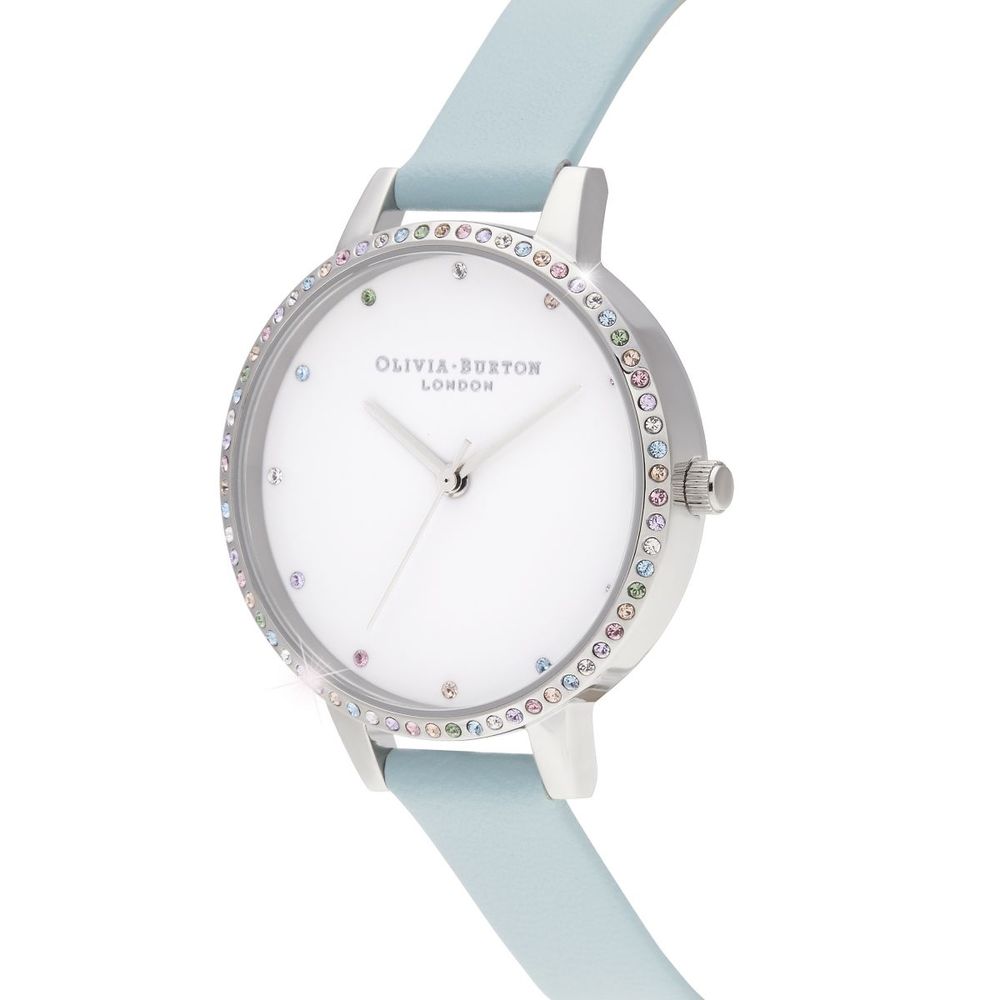 Olivia Burton Blue Artificial Leather Dress Watch Olivia Burton