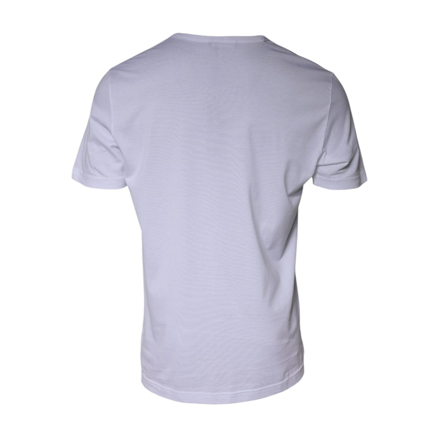 Dolce & Gabbana White Paradiso Cotton Shorts Sleeves T-shirt