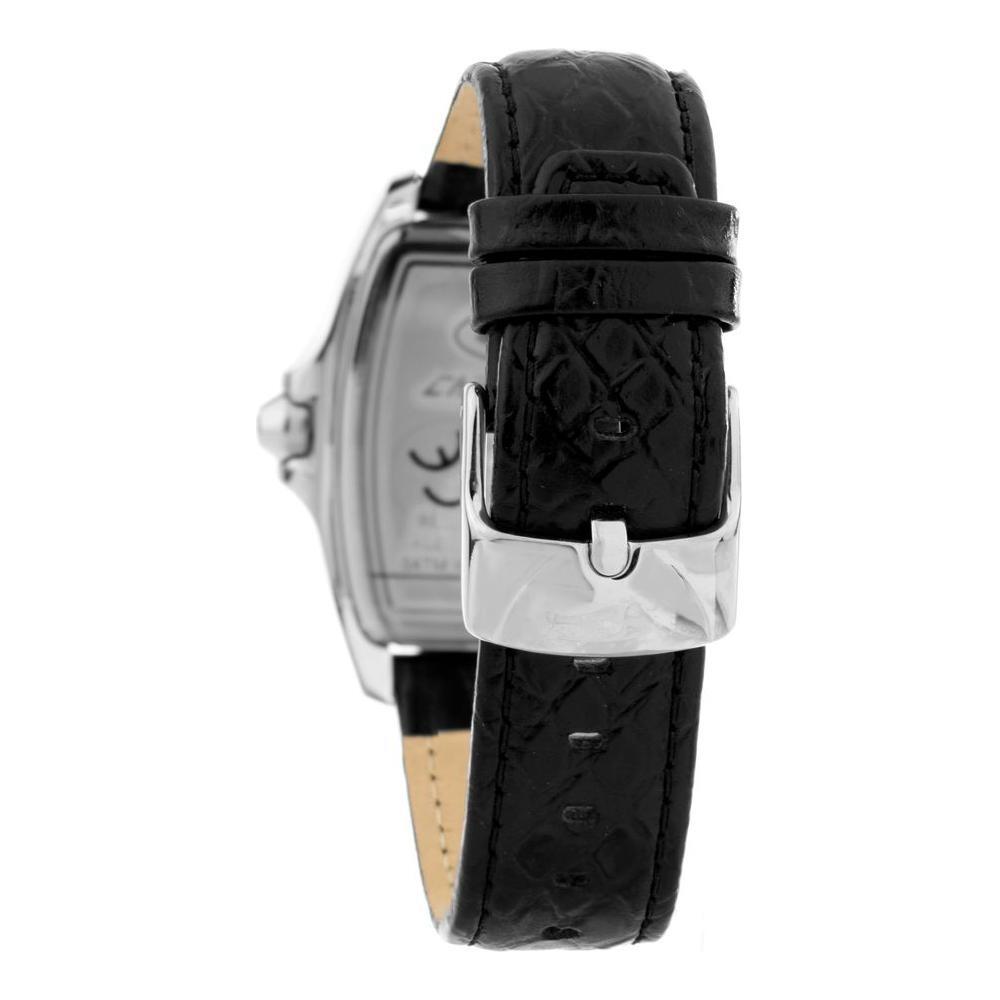 Chronotech Black Leather Dress Watch