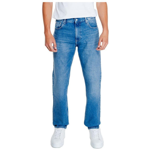 Calvin Klein Jeans Light Blue Cotton Relaxed Fit Jean