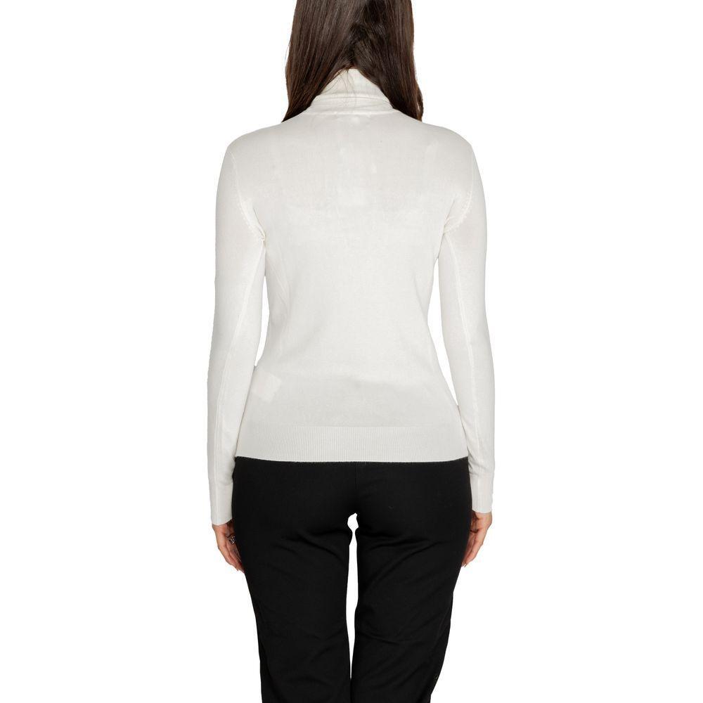 Guess White Viscose Turtleneck GU-14687900008-IT38|XS