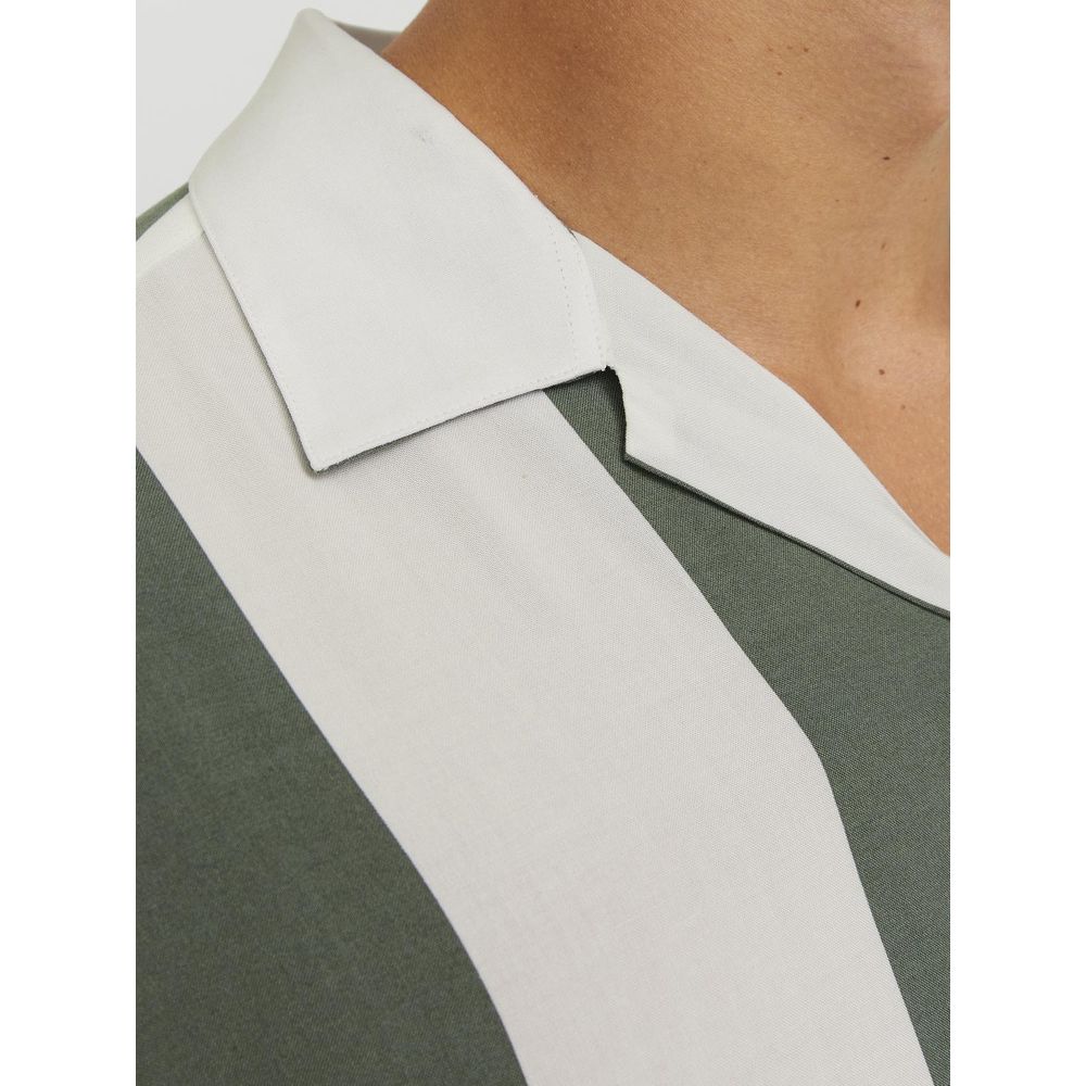 Jack Jones Green Viscose Shortsleeve