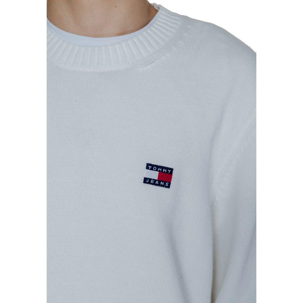 Tommy Hilfiger Jeans White Cotton Sweater TO-14566400008-IT48 | L
