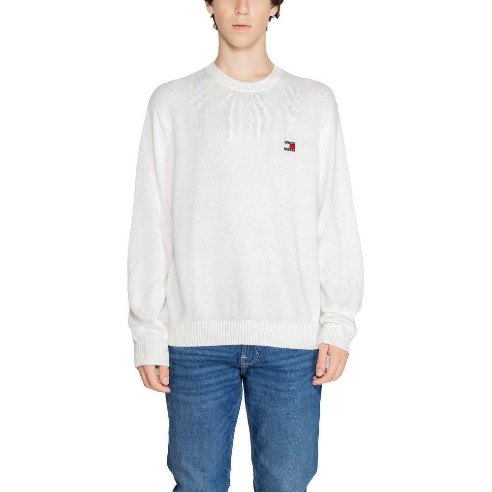 Tommy Hilfiger Jeans White Recycled Polyester Sweater TO-14577300008-IT54 | XXL