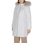 Tommy Hilfiger Jeans White Recycled Polyester Jackets & Coat TO-14578000008-IT38|XS