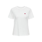 Jacqueline De Yong White Cotton T-Shirt JA-14639400008-IT44|L