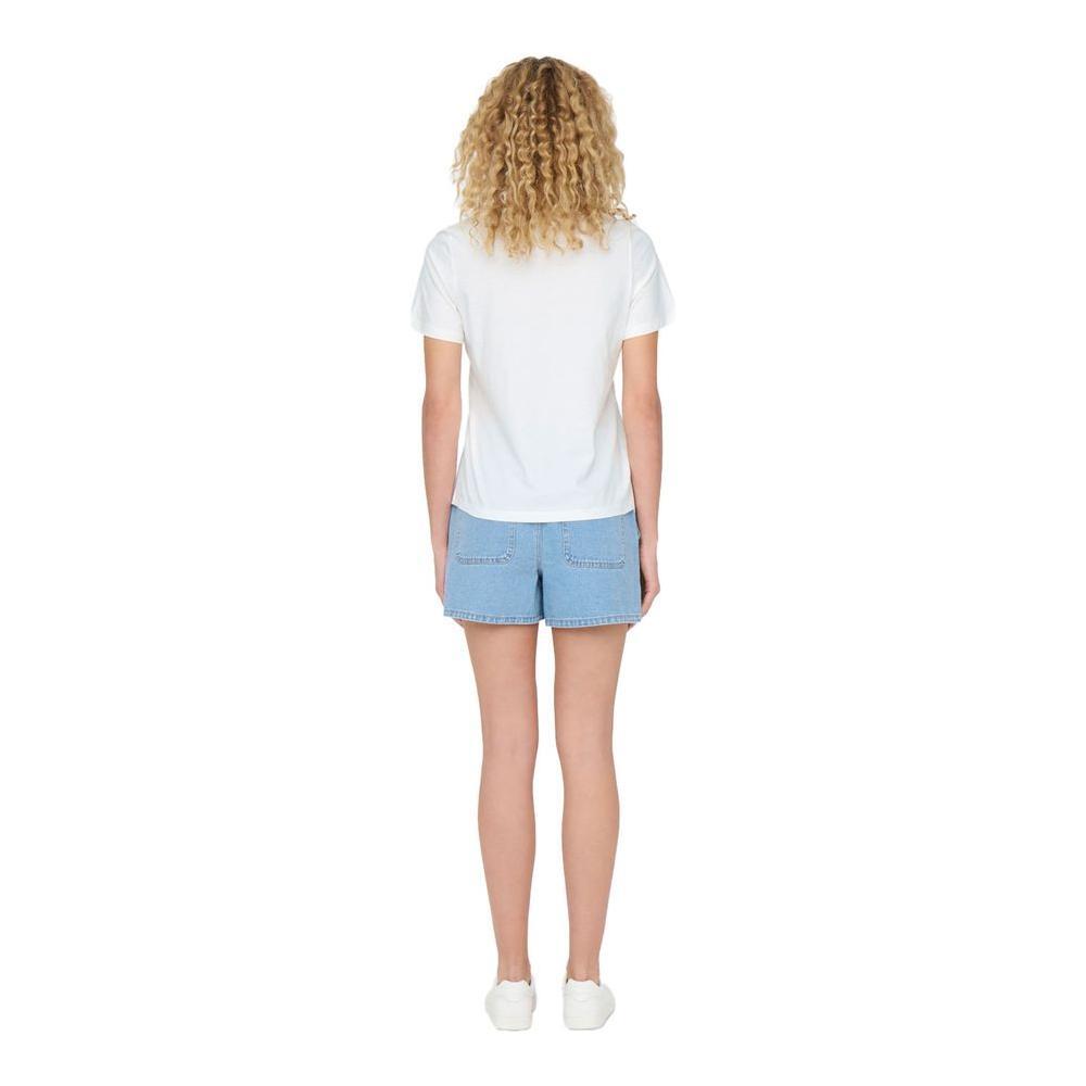 Jacqueline De Yong White Cotton T-Shirt JA-14639400008-IT44|L
