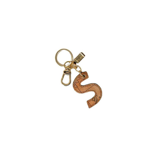 Alviero Martini Prima Classe Beige Cotton Keychain