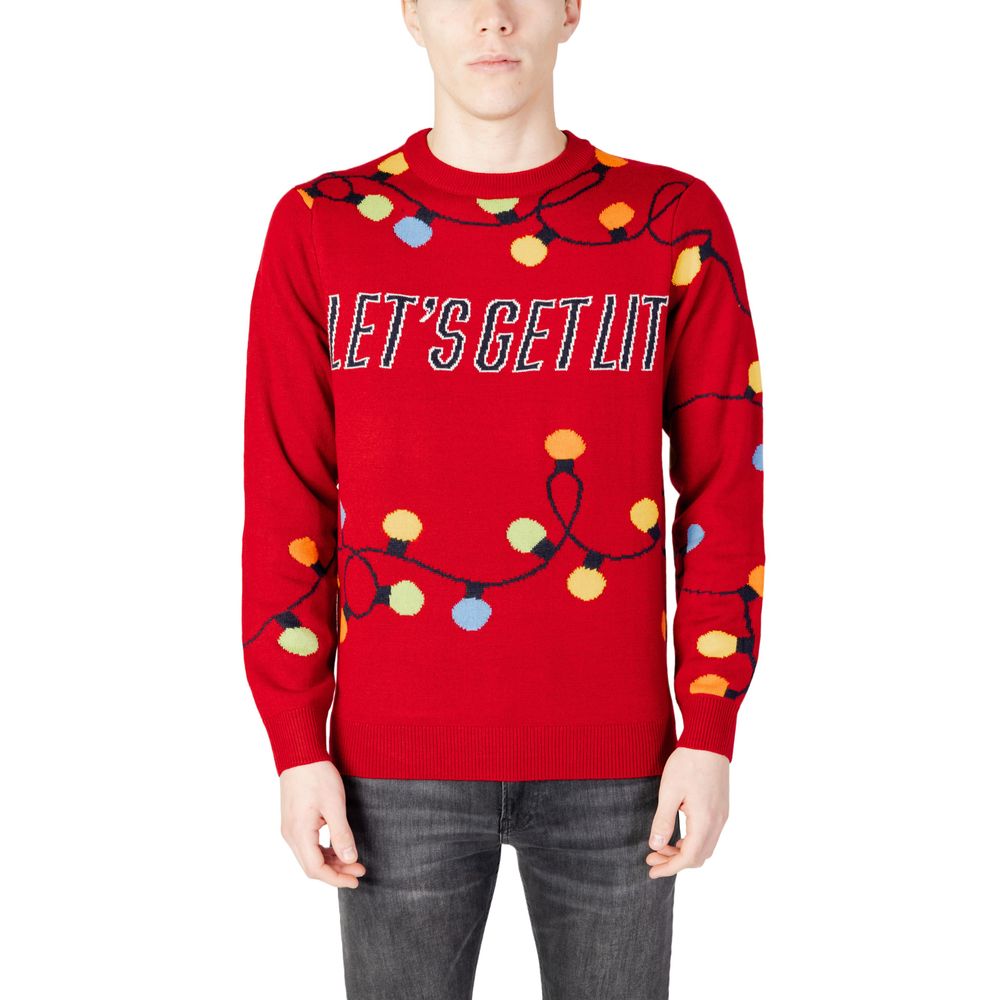 Only & Sons Red Marabou Sweater