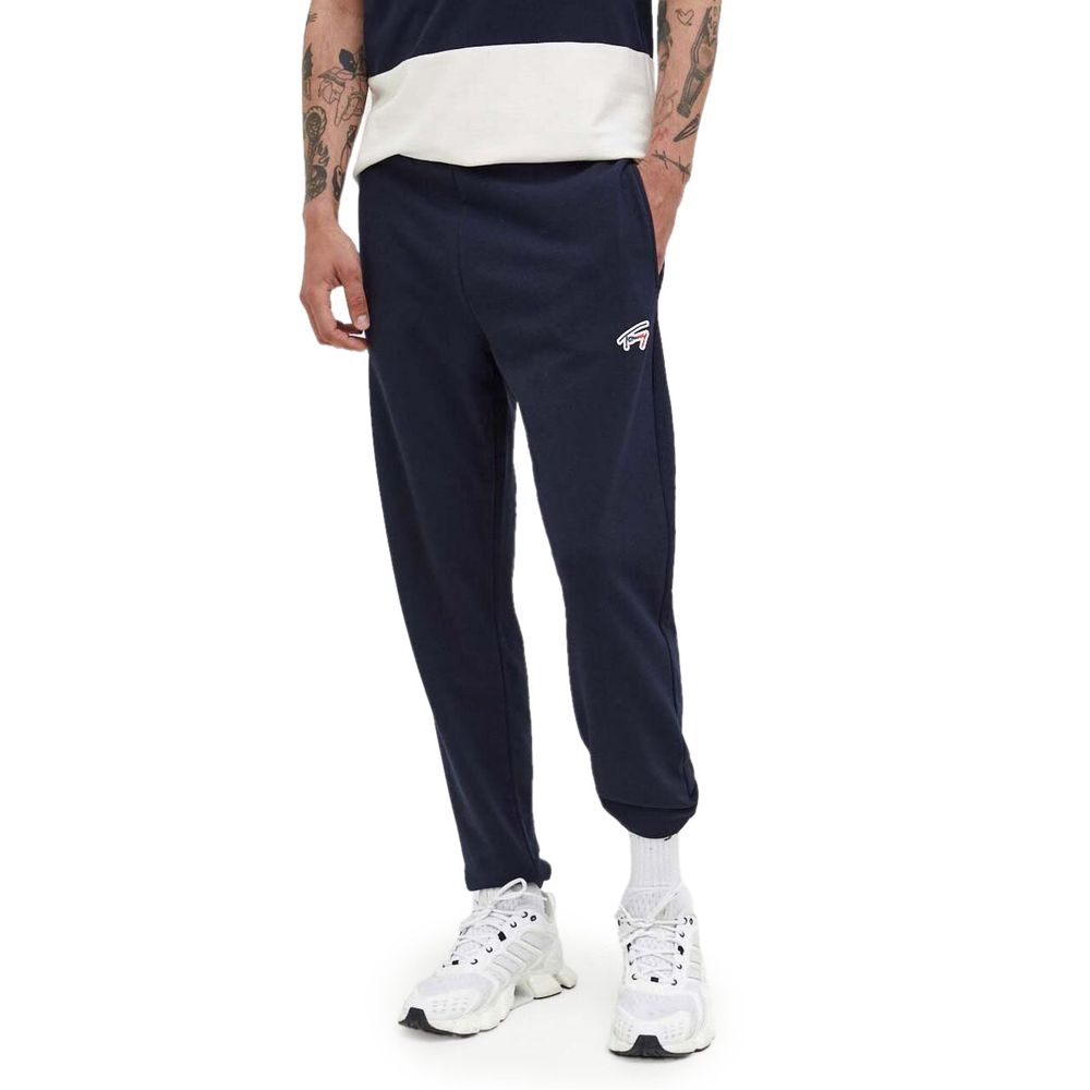 Tommy Hilfiger Jeans Blue Cotton Joggers Workout Pant