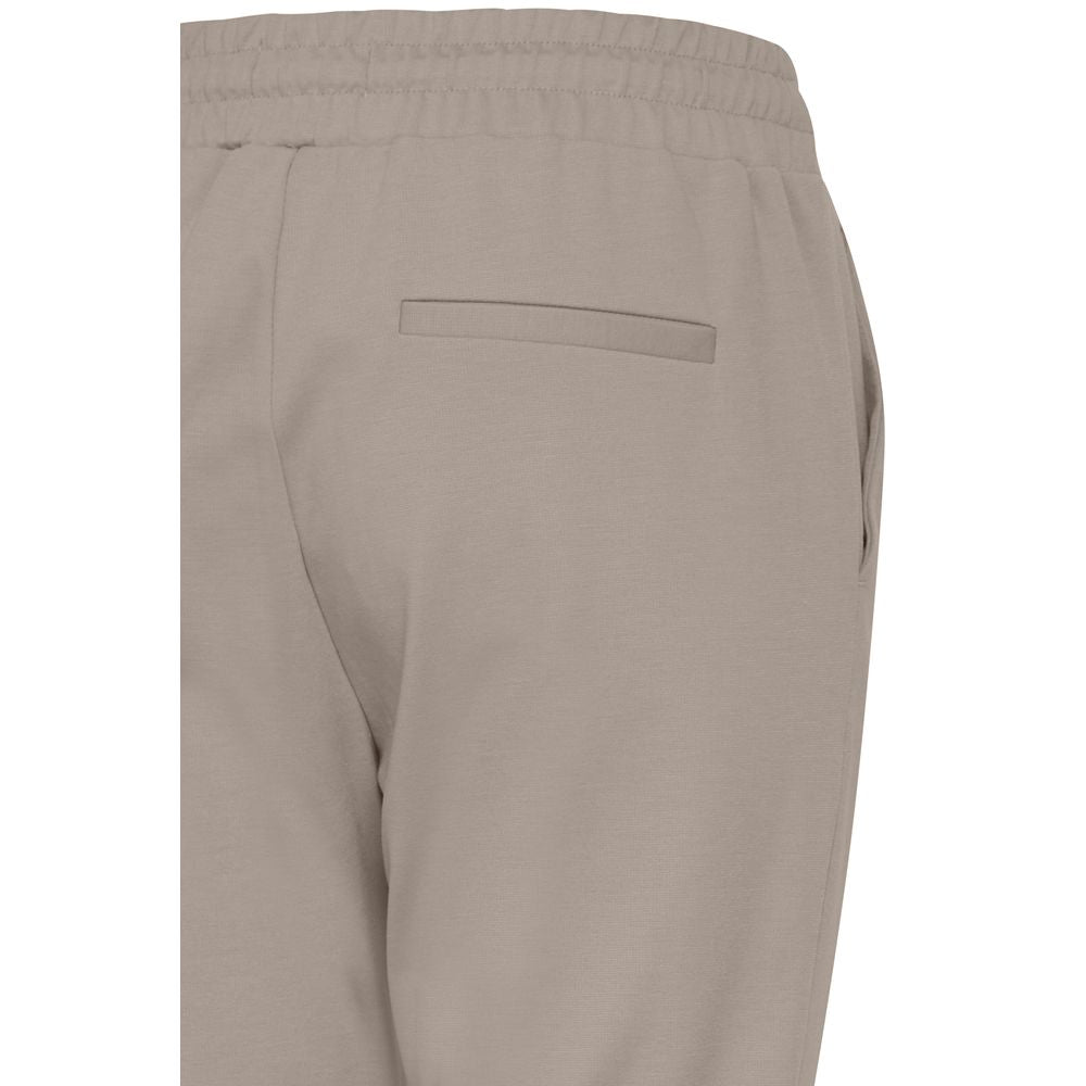 ICHI Gray Polyester Pant IC-13338702205-XXL