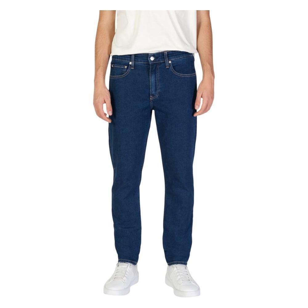 Calvin Klein Jeans Blue Cotton Slim Fit Jeans
