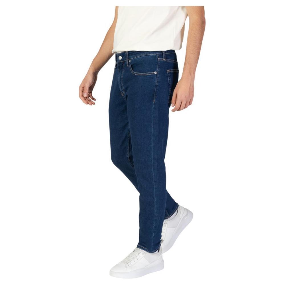 Calvin Klein Jeans Blue Cotton Slim Fit Jeans