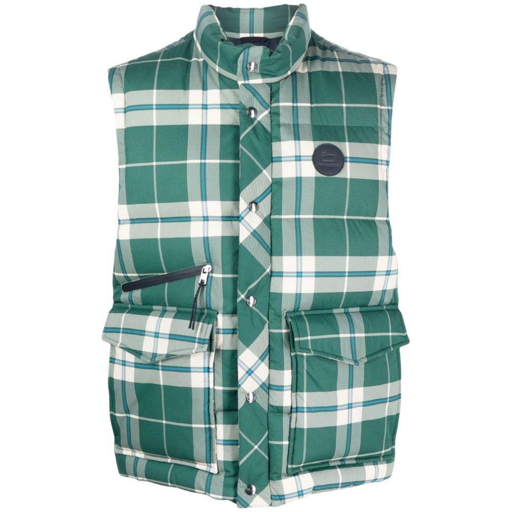Woolrich Green Polyester Vest WO-14359-M