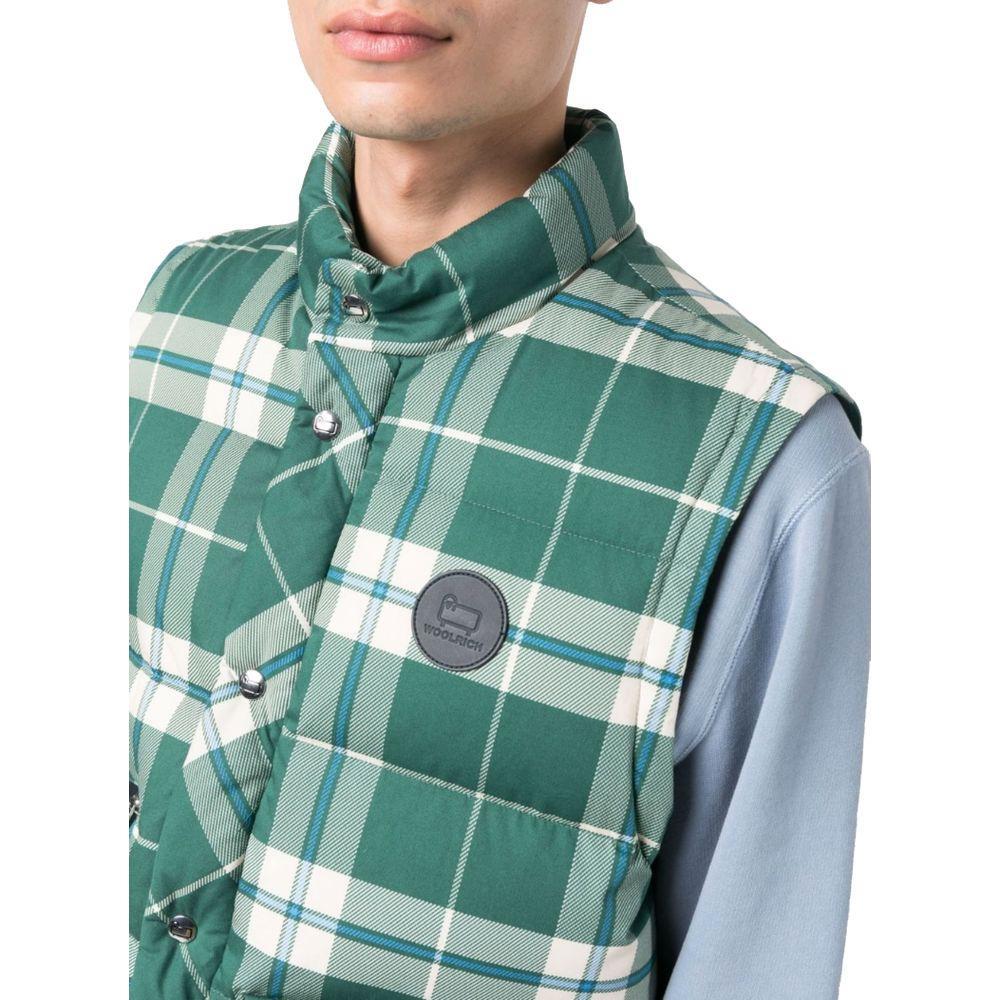 Woolrich Green Polyester Vest WO-14359-M