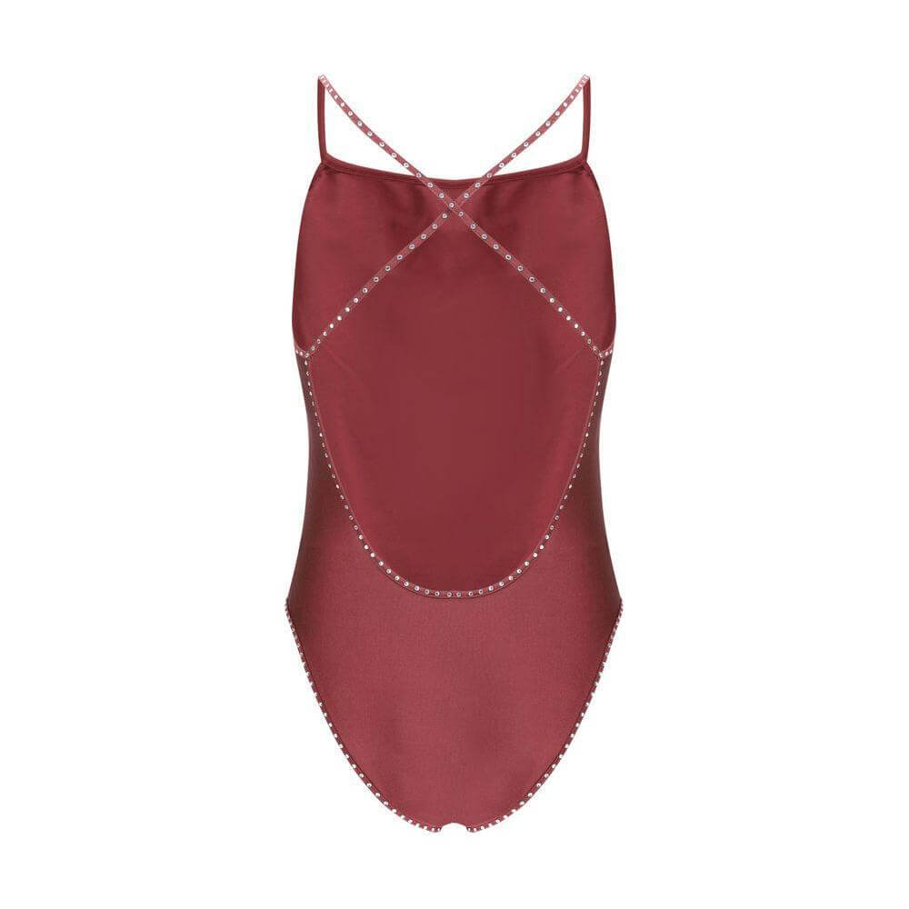 Oséree Crystal Swimsuit OS-GIS250MERLOT-M