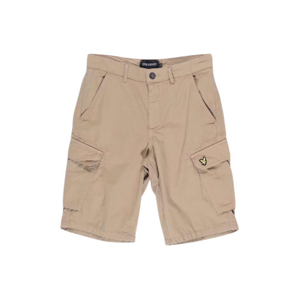 Lyle & Scott Beige Cotton Bermuda