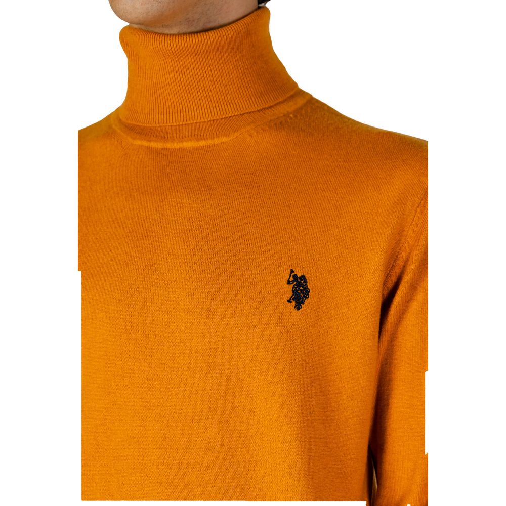 U.S. POLO ASSN. Orange Cotton Turtleneck