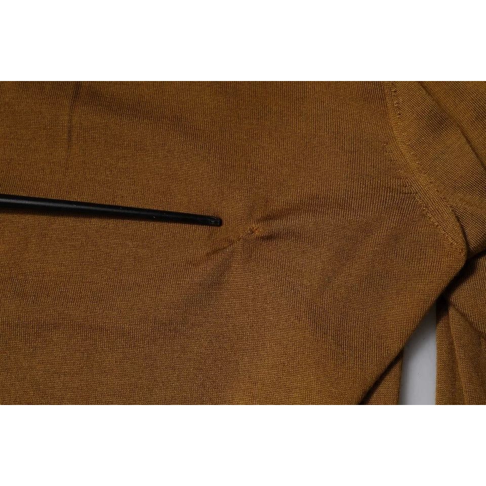 Dolce & Gabbana Brown Cashmere Turtleneck Pullover Sweater TSH87785-54
