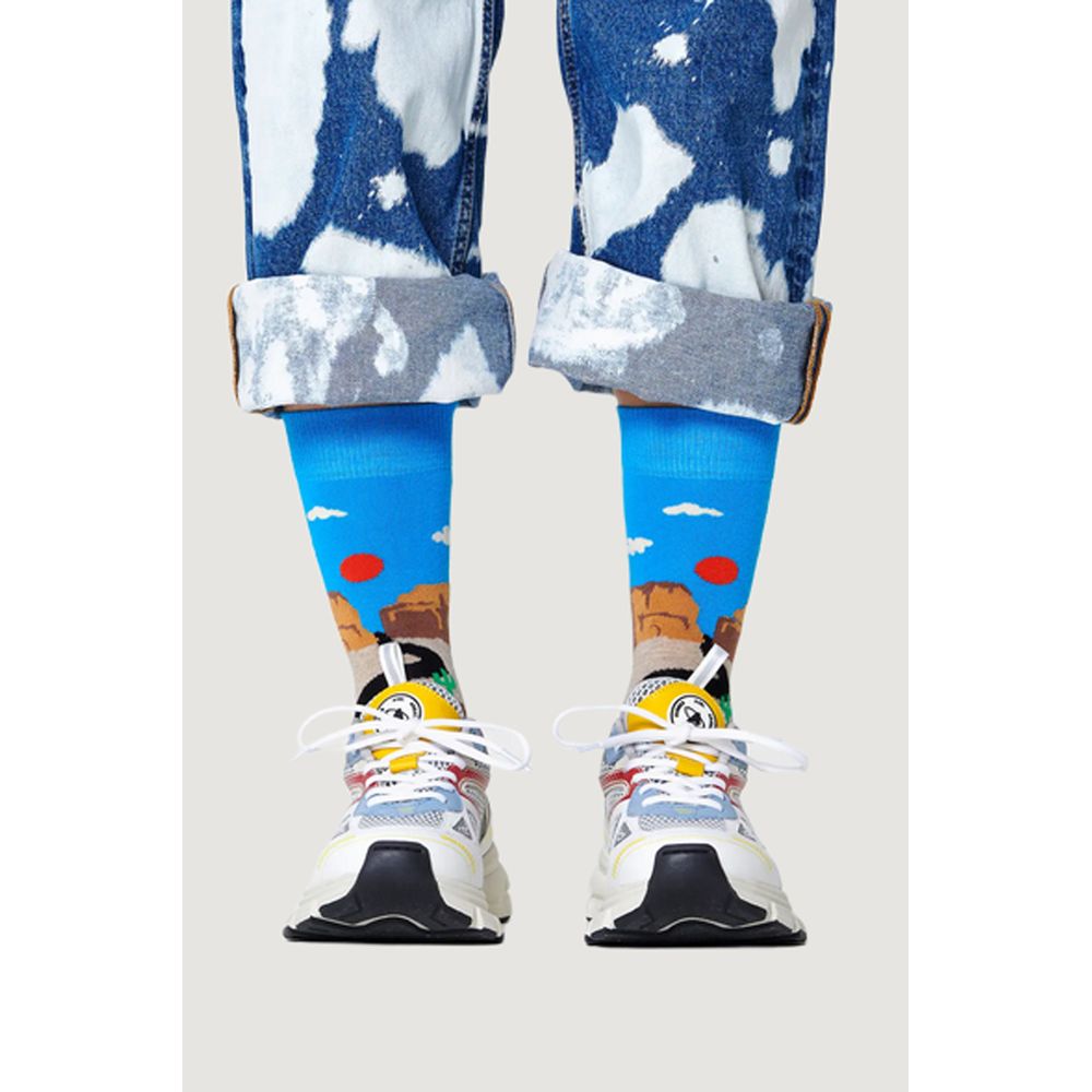 Happy Socks Blue Cotton Sock