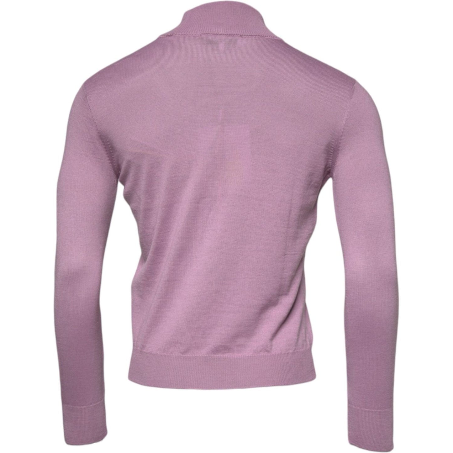 MSGM Purple Wool Knit Turtle Neck Long Sleeve Pullover Sweater TSH87733-46