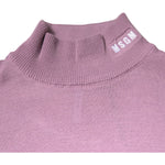MSGM Purple Wool Knit Turtle Neck Long Sleeve Pullover Sweater TSH87733-46