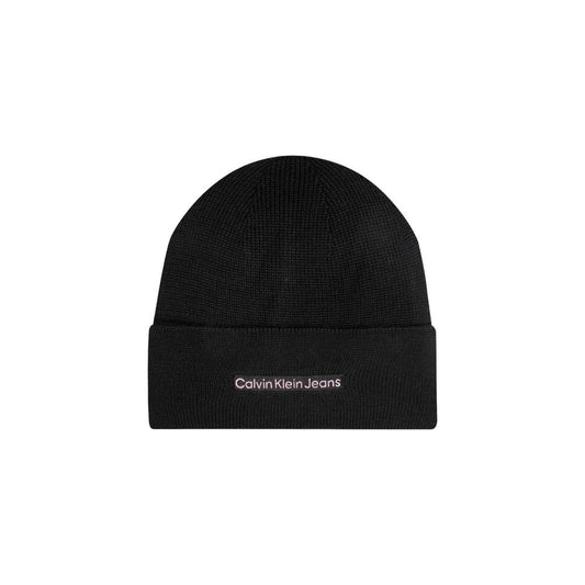 Calvin Klein Jeans Black Cotton Caps Baseball Hat