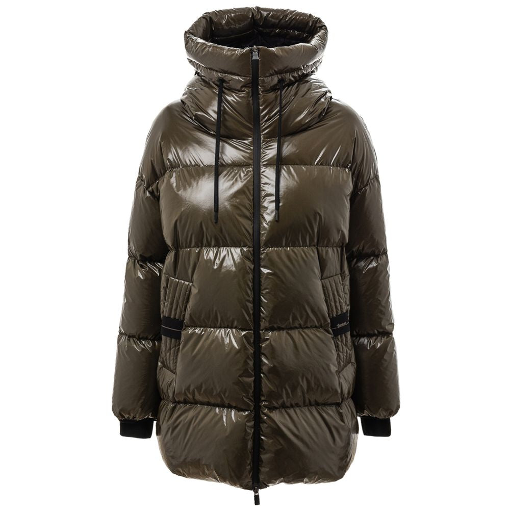 Herno Green Polyamide Jackets & Coat HE-7443674-IT42|M