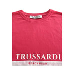 Trussardi Beachwear White Cotton Men T-Shirt TR-24800-M