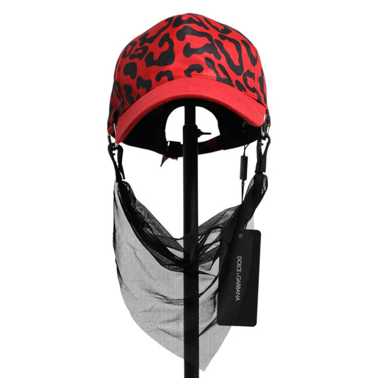 Dolce & Gabbana Red Cotton 6 Panels Women Baseball Cap