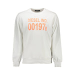 Diesel White Cotton Men Sweater DI-37763-S
