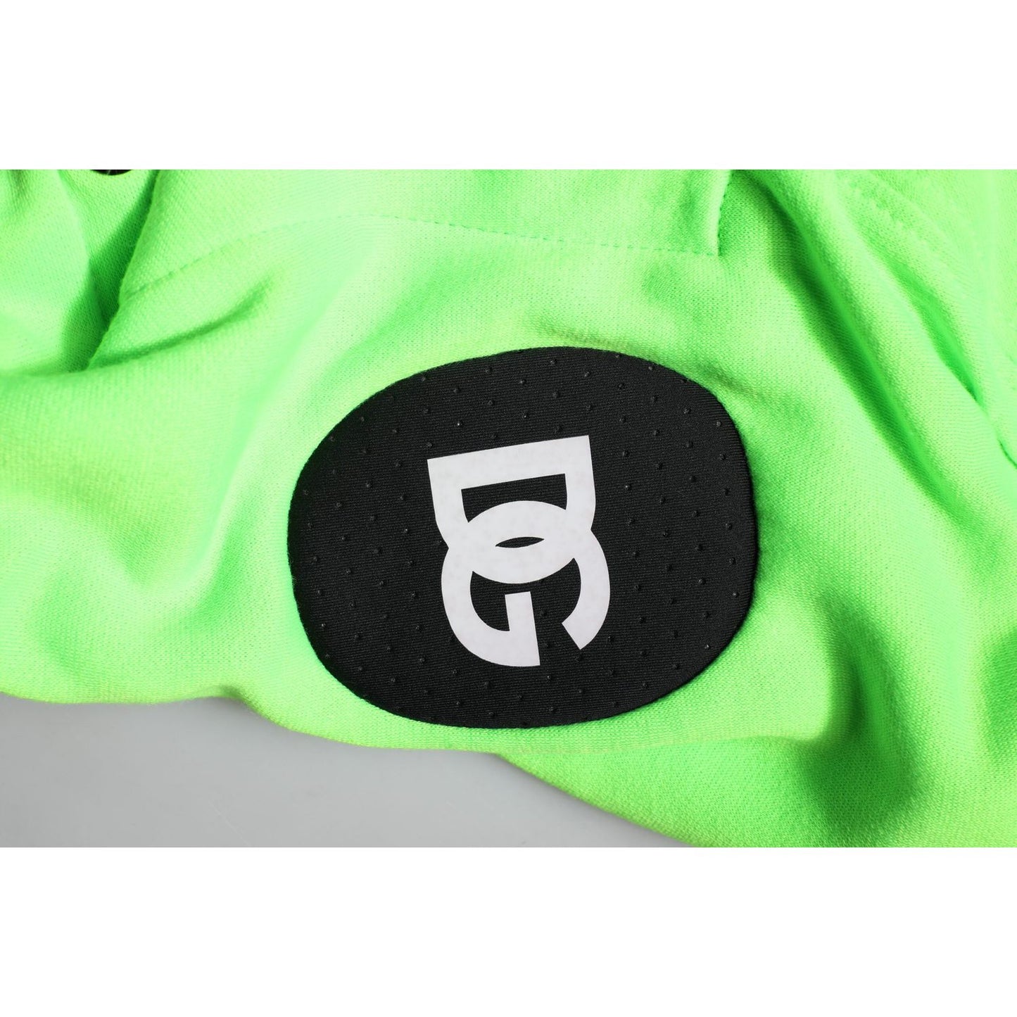 Dolce & Gabbana Green Polyester Hooded Sportswear Vest Sweater TSH90317