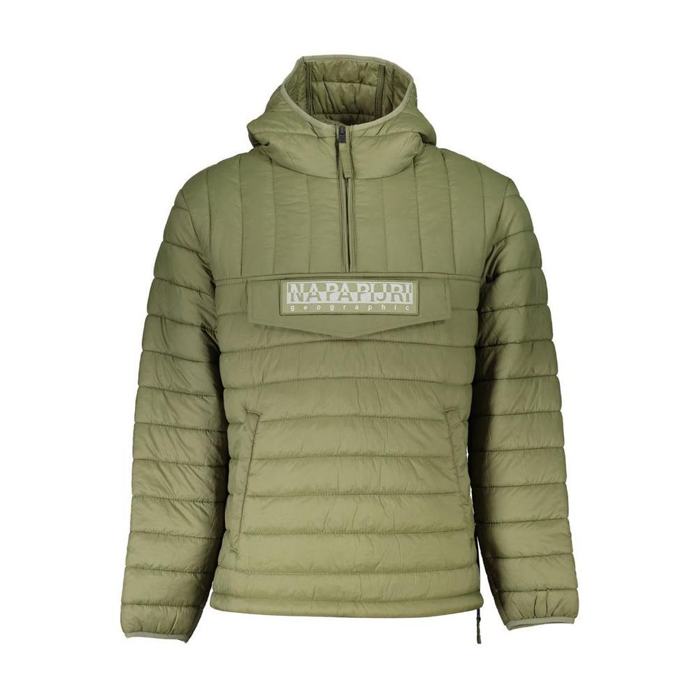 Napapijri Green Polyamide Men Jacket NA-21685-S